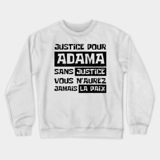 Justice Pour ADAMA Crewneck Sweatshirt